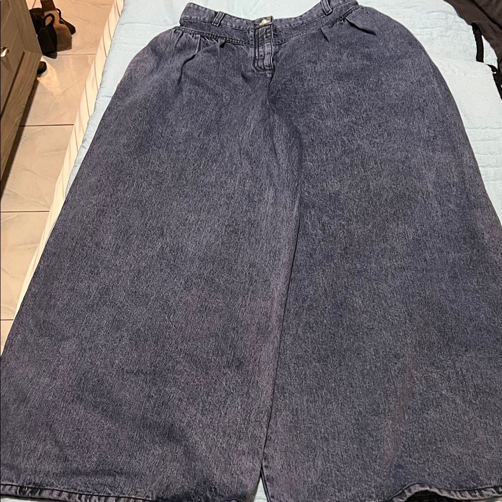 CHANEL Blue Denim Trousers